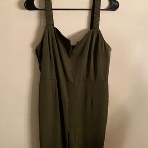 Blencot Women's Size L(US 12/14) Olive Green Jump Suit